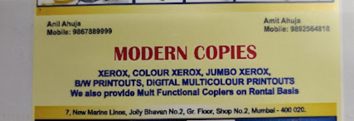 MODERN COPIES