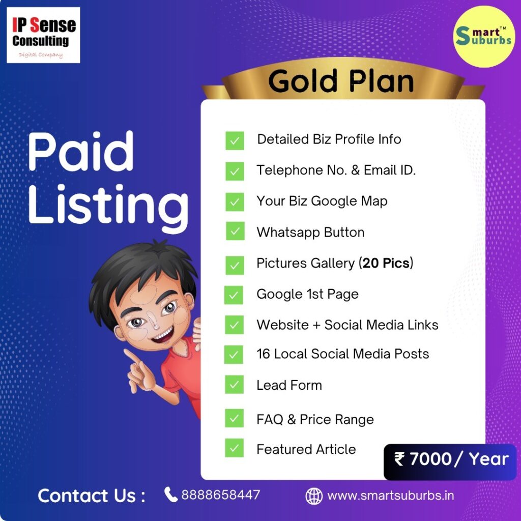aid Listing Gold Plan with best digital marketing agency pune and mumbai