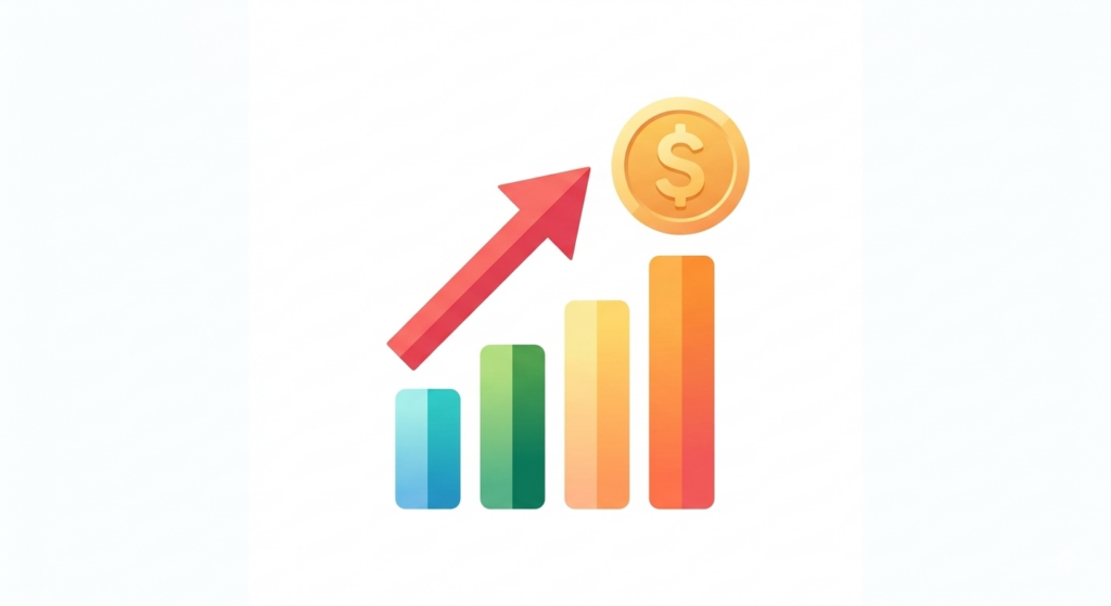Digital marketing strategy to increase online salesPPC advertising campaign for boosting salesOnline marketing growth chart showing increased revenue